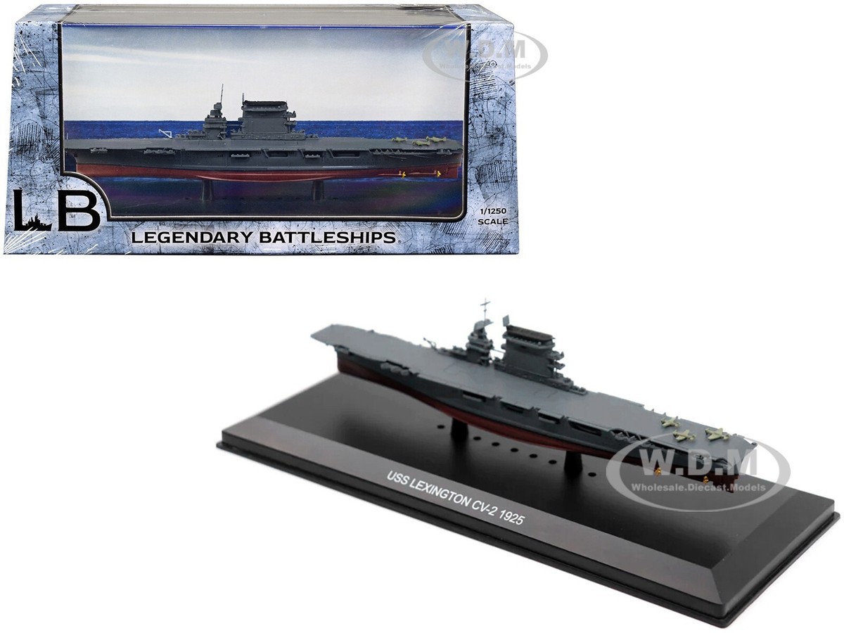USS LEXINGTON CV-2 CARRIER (1925) 1/1250 DIECAST LEGENDARY