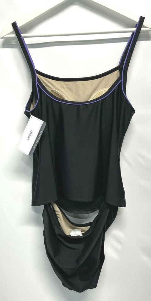 速比涛 2 件装 Tankini 泳装泳衣 全新 * 见尺码说明 美国 8/10 英国 12/14 — 第 2/4 张图片