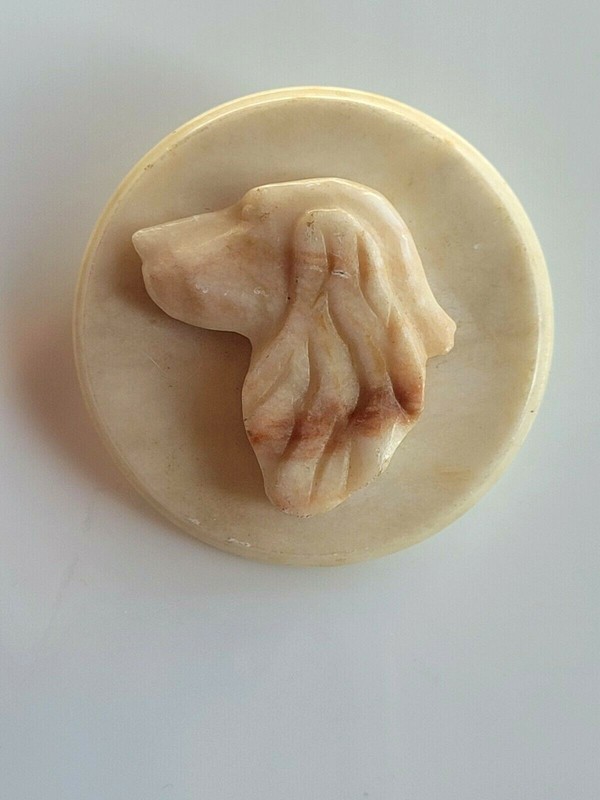Vintage GOLDEN RETRIEVER Handmade Pinback Button Badge/Lapel