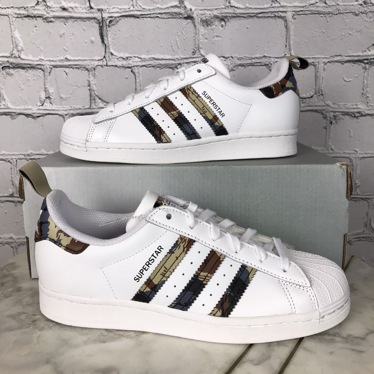 Adidas Original SuperStar Men's Stripe Camouflage Low Top Shell