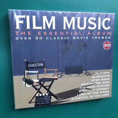 FILM MUSIC (ESSENTIAL) Soundtracks 2x CD Godfather Platoon Jaws Star Wars SEALED
