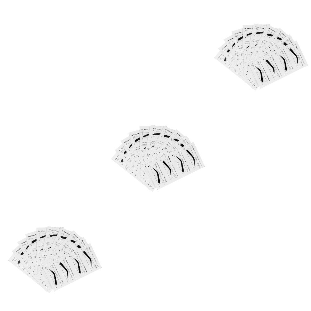 Frcolor 10PCS Eyebrow Stencils Adhesive Eye Brow Grooming Shaping