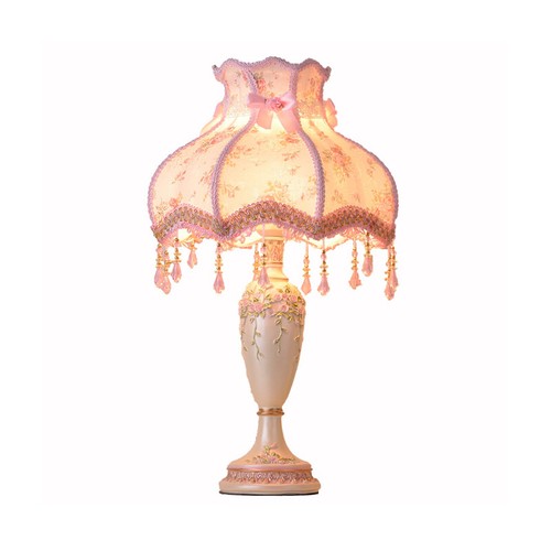 Romantic Wedding Room Decoration Desk Light Fixture Pink LED Table Lamp Plug in - Picture 6 of 10