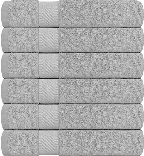 Pack de 6 Toallas de Baño Algodón 24x48" Piscina Gimnasio Toallas Utopía Foto 4 de 4