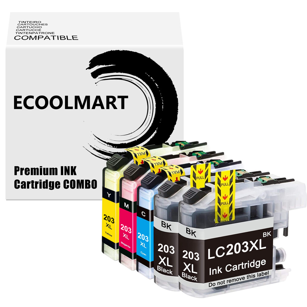 5PK Ink Cartridge fits Brother LC203 LC201 MFC-J485DW MFC-J680DW J5520DW