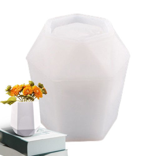 1Pcs Flower Pot Silicone Mold,Concrete Succulent Planter Vase Cactus Mold - Picture 12 of 17