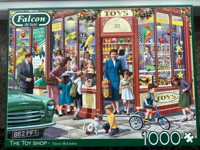 Falcon 1000 Teile Puzzle ''The Toy Shop'' neu gekauft, 1 x gelegt