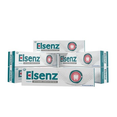 6 x Elsenz Fluoride Toothpaste 70g Each Anti Cavity Enamel Repair Oral Care