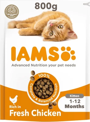 IAMS Kitten Dry Cat Food Chicken 800G