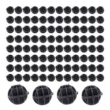 2X(100pcs Aquarium Bio Balls Fish Tank Filters Black 16MM W7D9)1629