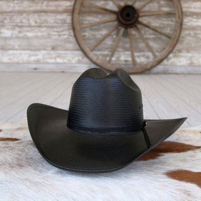Stetson Coal Mine Black Straw Cowboy Hat | eBay