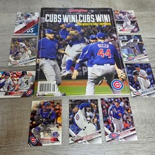 Chicago Cubs 2016 World Series Champions Sporting News Magazine & 9 Topps Cards