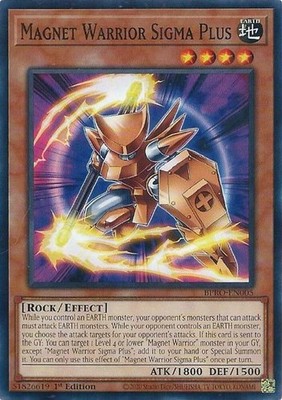 3 x Magnet Warrior Sigma Plus (BPRO-EN005) - Common - 1st Edition