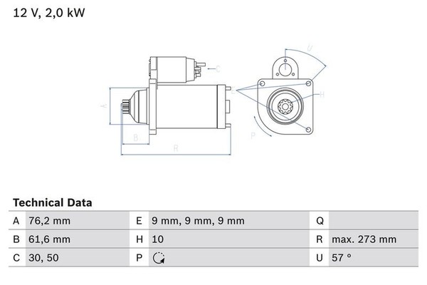 Bosch Anlasser Starter 0 986 021 870-image