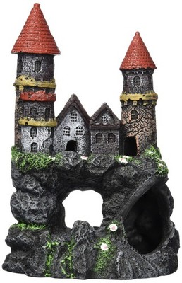 Age-of-Magic Enchanted Castle Aquarium Decoration   Safe for Freshwater and S...