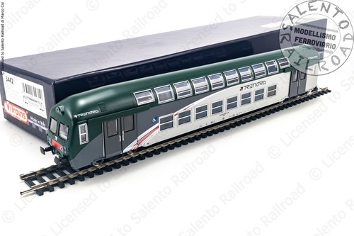 VITRAINS 3442 - H0 1:87 Wagen Semipilot Auf Zwei Etagen „Casaralta“ In Livrea Tr | Zustand: Neu