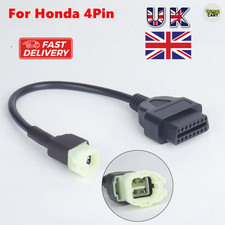 For Honda Motorcycle Obd2 Cable Adapter Diagnostic Connector 4pin To 16 Pin