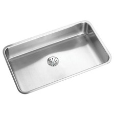 Elkay ELUH2816PD Lustertone Stainless Steel, 30-1/2" Single Bowl Undermount Sink