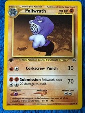 Poliwrath 28/75 1st Edition Neo Discovery Near Mint/LP Pokemon Card