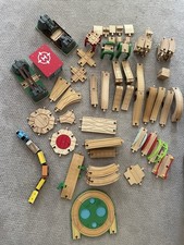 Large Wooden Railway Track Lot Bridges Turntables Risers BRIO Thomas Compatible