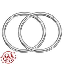 HARFINGTON Metal O Rings Trigger Spring Keyrings Buckle Snap Clips