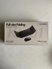 Samsers Bluetooth Keyboard and Mouse, Folding Keyboard Mouse Combo