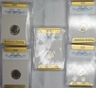 1971,78,77,79-S Roosevelt Dime 10C Silver Proof SGS Philadelphia, Francisco Mint