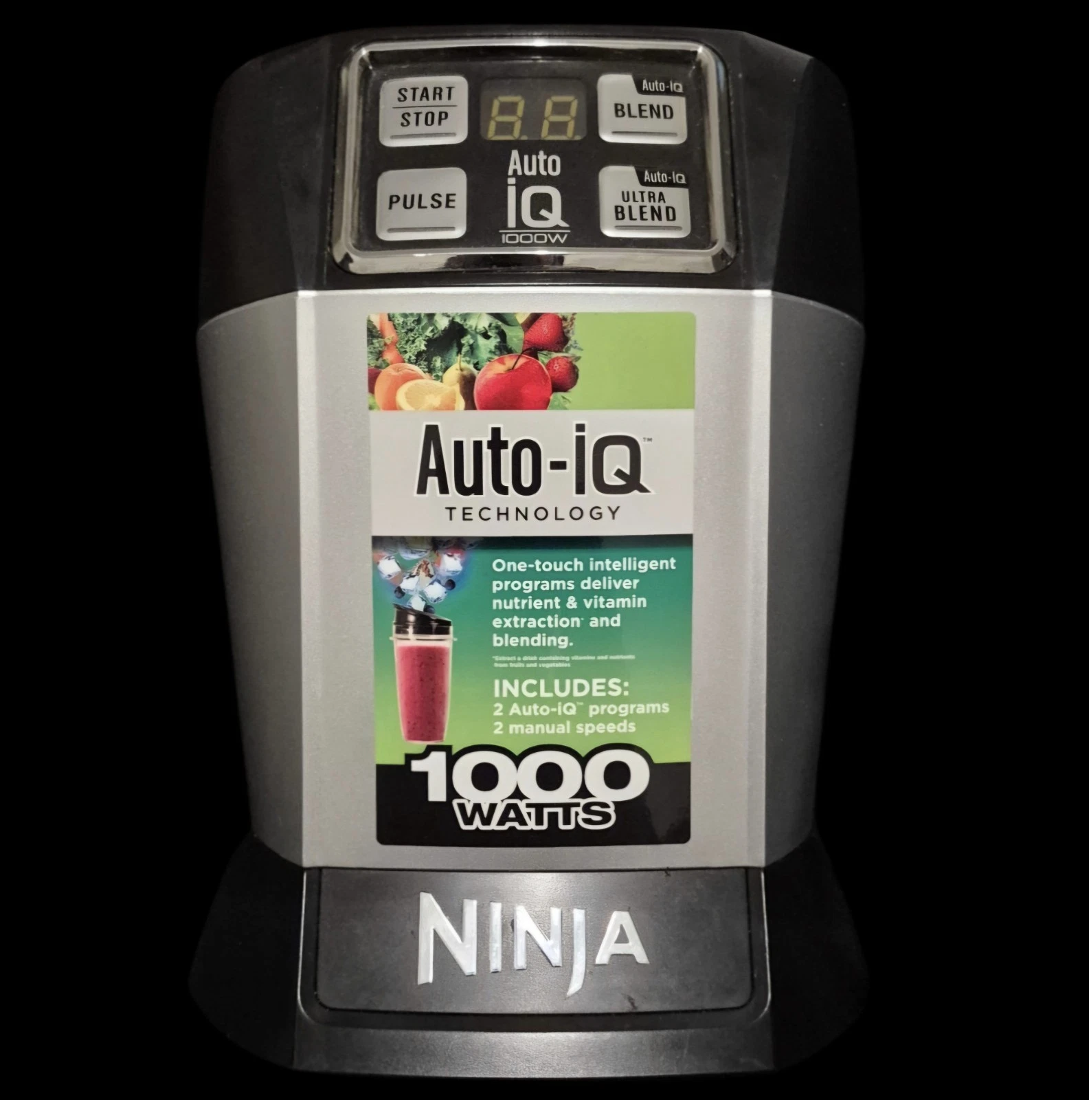 Ninja Nutri Auto-IQ 220V Blender Black (BL480NZ) 7 Fin Base ONLY Working