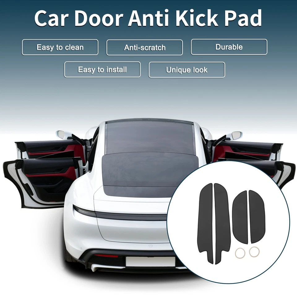 Car Door Anti Kick Pad Sticker Protector for Kia Sorento 2013-2020 Black 1 Set - image 2 of 4