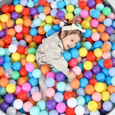 100PCS Ball Pit Balls Plastic Balls 5.5cm Ocean Ball for Swim Pit Pool Playpen