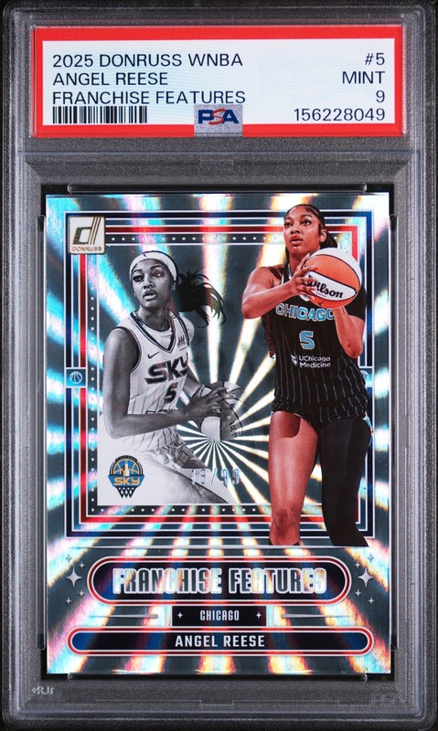 2025 PANINI DONRUSS WNBA FRANCHISE FEATURES #5 ANGEL REESE PSA 9