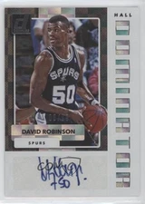 2017 Panini Donruss Hall Dominators Signatures 8/99 David Robinson Auto HOF 12kd