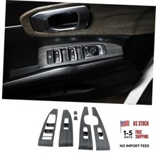 Matte Wood Grain ABS Car Interior Window Switch Panel Cover Side Door Glass