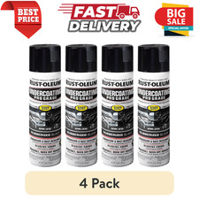 4 Pk Rust Oleum Rubberized Undercoating Spray Black Automotive Protective 15oz 4 Pk Rust Oleum Rubberized Undercoating Spray Black Automotive Protective 15oz