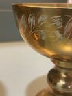 Mid-Century Vintage Etched Brass Chalices made in India — photo 2