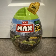 MAX Dino Adventure 238pc Brick Set Raptor Force Dinosaur Egg Lgo Compatible