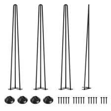 Hairpin Table Legs 40 Inch, 1/2'' in Diameter 3 Rods, Metal Home DIY Projects...