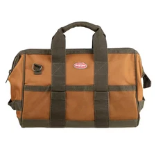 Gatemouth 16 In. Tool Bag in Brown and Green with 16 Pockets