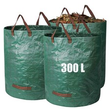 Sacs à Déchets de Jardin Robustes - 300Lx2 Sacs de Jardin Réutilisables