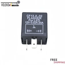 1 PC #CF13 3-Pin Car Flasher Relay Fix Light LED Lamp Turn Signal Hyper Flash