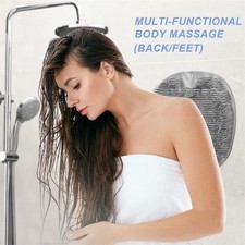 Foot Back Scrubber Exfoliating Silicone Massager Pad Cleaning Mat Bath Shower US