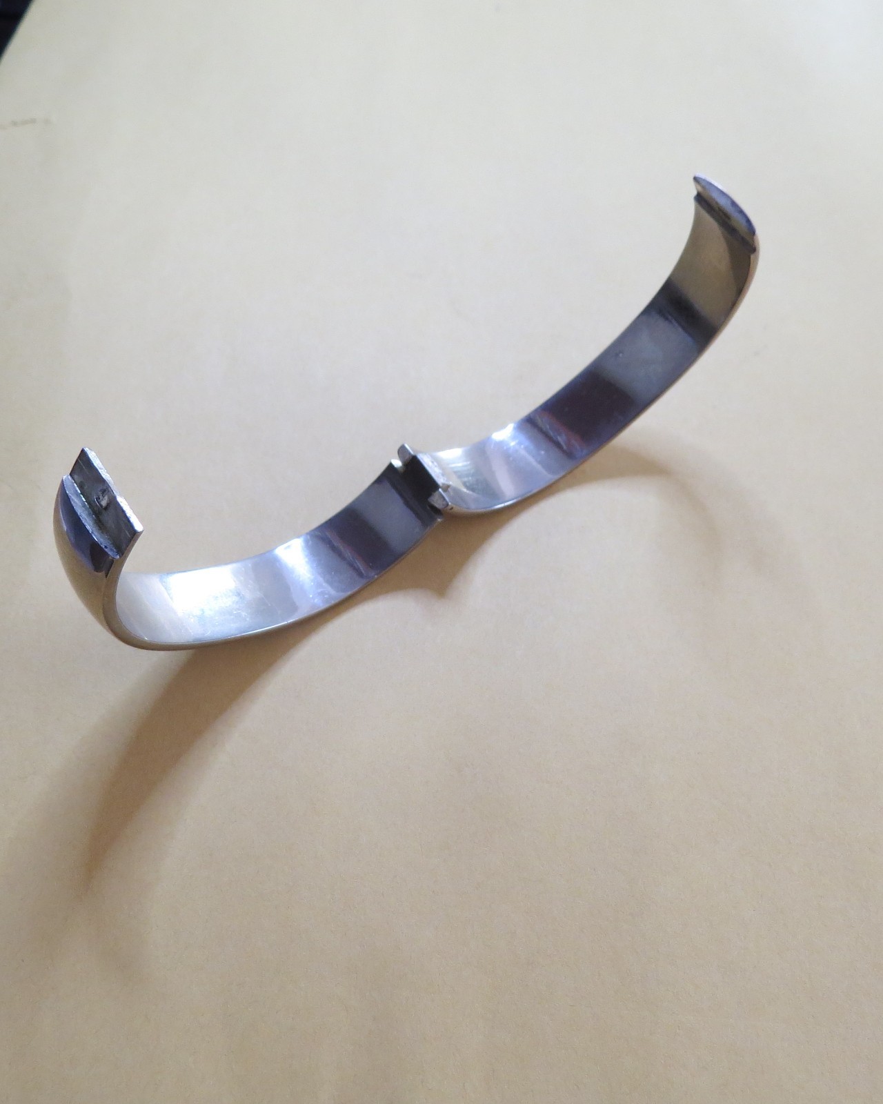 Silver "925" heavy bangle cuff braclet - image 4