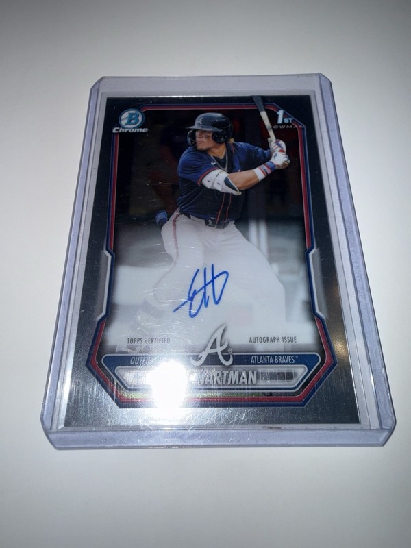2026 Bowman Chrome Baseball Eric Hartman 1st Chrome Auto.