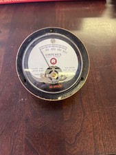 vintage Marion Electric Model HS2 direct current (DC) ammeter panel meter.