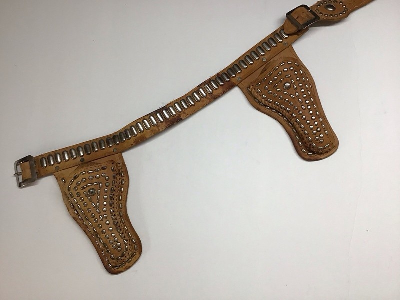 vintage leather cap gun holster