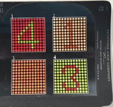 Red-Green Color Blind Test, Eye Training Stereoview Keystone Diagnostic Series