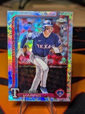 2025 Topps Chrome Dustin Harris RC Logofractor Refractor SP #131 Texas Rangers