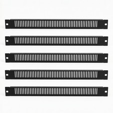 5 Pcs Metal Vented Blank Rack Mount Panel Spacer 1U for 19" Server Cabinet