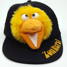 1986 Zonkers! x Fraggle Rock Promotional Plush Trucker Hat – Rare Vintage Sandoz