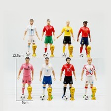 8Pcs Miniature Soccer Player Toy Figures Mini Soccer Men Sand Table Ornaments